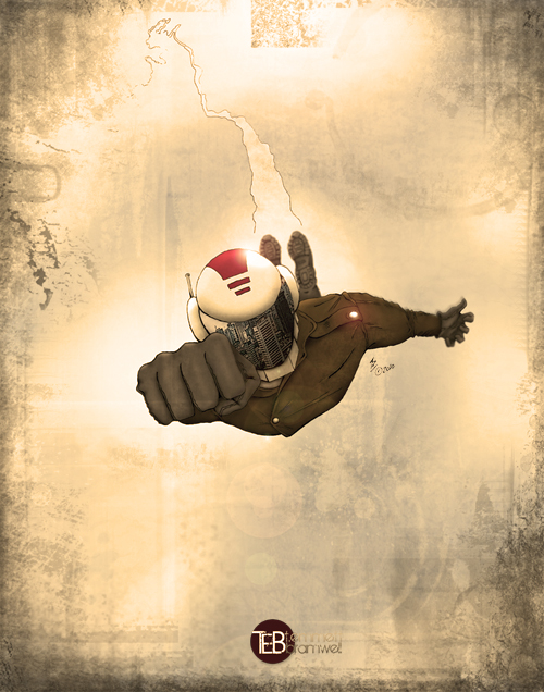 The Chaser Flying antiqued TEB